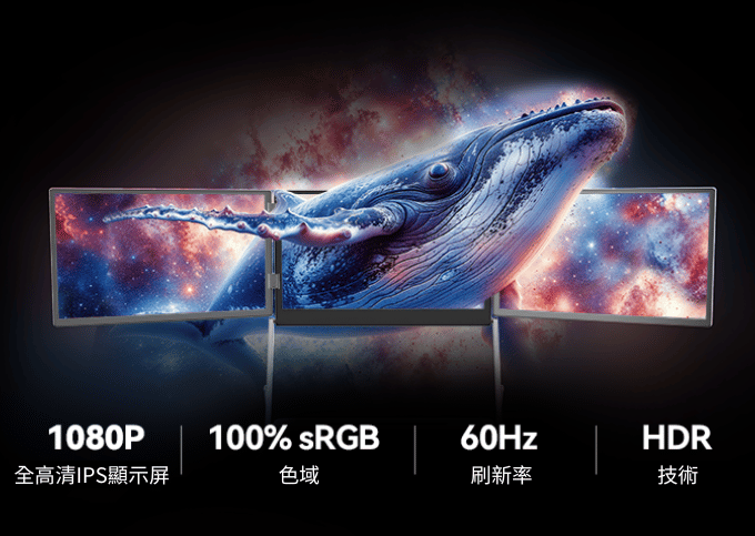 TriCreate 折疊三螢幕